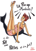 La pin up audacieuse et ses poils